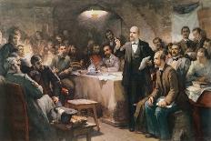 The Intervention of Vladimir Lenin (1870-1924) at the 2nd Congress of the R.S.D.R.P. in 1903-Sergei Arsenevich Vinogradov-Giclee Print