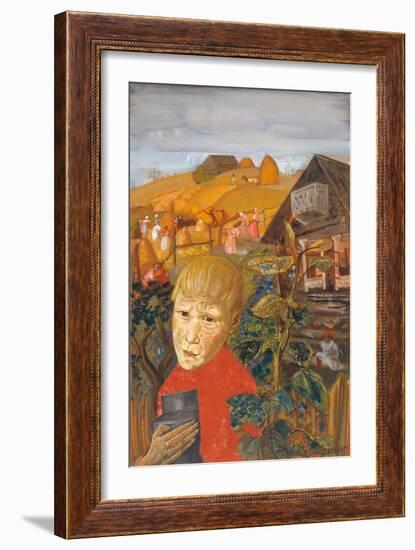 Sergei Yesenin as a Youth, Ca 1923-Boris Dmitryevich Grigoriev-Framed Giclee Print