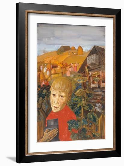 Sergei Yesenin as a Youth, Ca 1923-Boris Dmitryevich Grigoriev-Framed Giclee Print