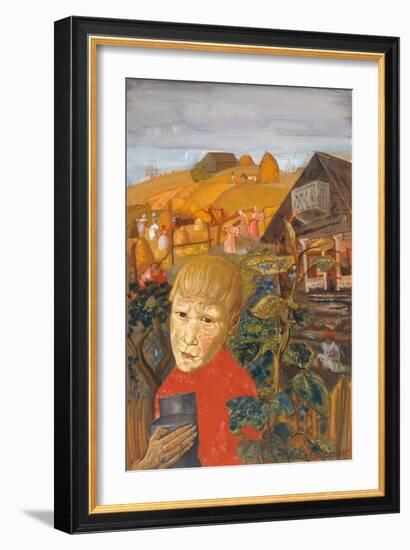 Sergei Yesenin as a Youth, Ca 1923-Boris Dmitryevich Grigoriev-Framed Giclee Print