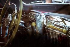 Interior of Old Retro Car-sergeisimonov-Photographic Print