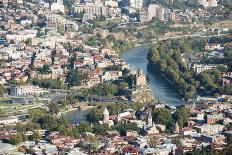 Tbilisi, Georgia, capital, city, town, panorama, view from above-Sergey Orlov-Photographic Print