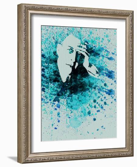 Sergey Rachmaninov Watercolor-Anna Malkin-Framed Art Print