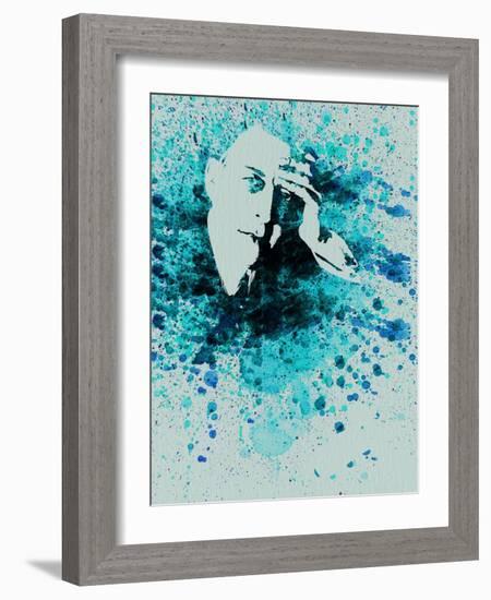 Sergey Rachmaninov Watercolor-Anna Malkin-Framed Art Print