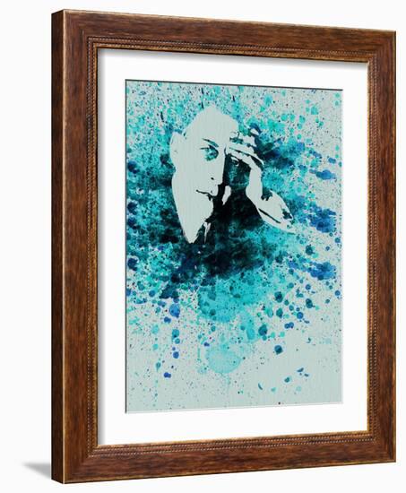 Sergey Rachmaninov Watercolor-Anna Malkin-Framed Art Print