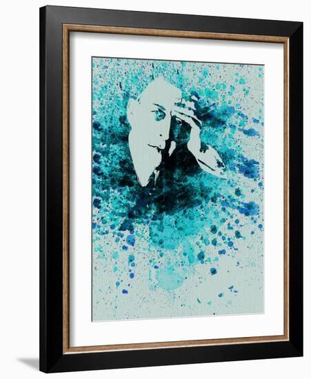 Sergey Rachmaninov Watercolor-Anna Malkin-Framed Art Print