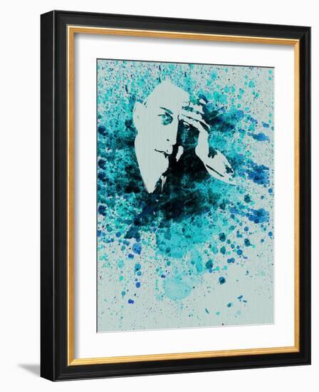 Sergey Rachmaninov Watercolor-Anna Malkin-Framed Art Print