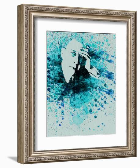 Sergey Rachmaninov Watercolor-Anna Malkin-Framed Art Print