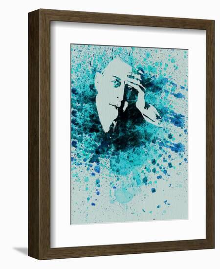 Sergey Rachmaninov Watercolor-Anna Malkin-Framed Art Print