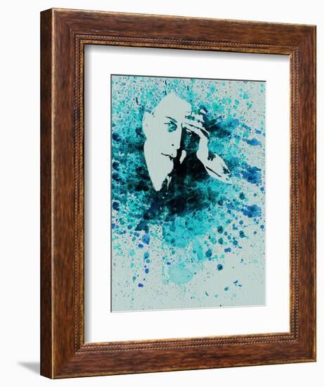 Sergey Rachmaninov Watercolor-Anna Malkin-Framed Art Print