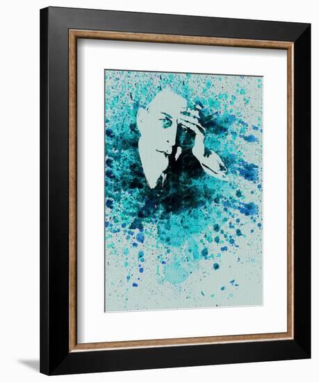 Sergey Rachmaninov Watercolor-Anna Malkin-Framed Art Print