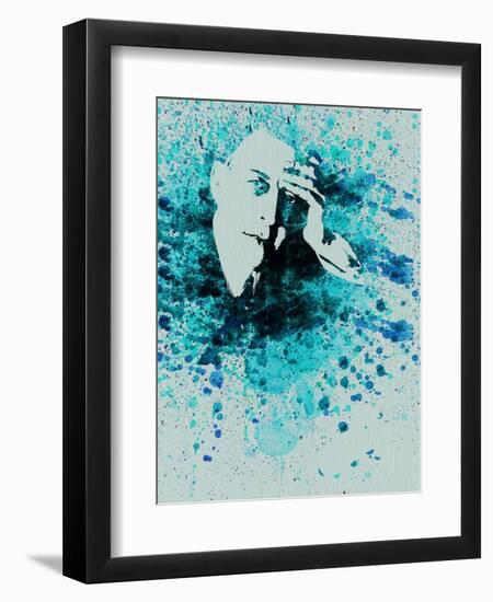 Sergey Rachmaninov Watercolor-Anna Malkin-Framed Art Print