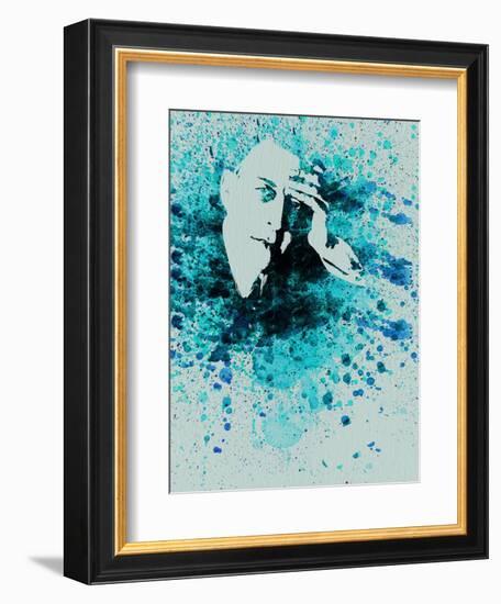 Sergey Rachmaninov Watercolor-Anna Malkin-Framed Art Print