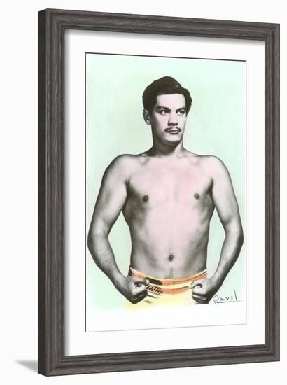 Sergio Llanes, Mexican Wrestler-null-Framed Art Print