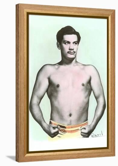 Sergio Llanes, Mexican Wrestler-null-Framed Stretched Canvas