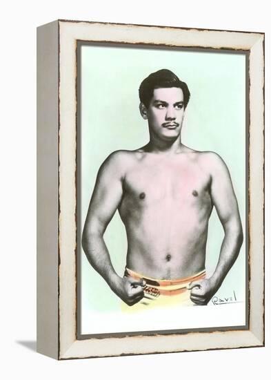 Sergio Llanes, Mexican Wrestler-null-Framed Stretched Canvas