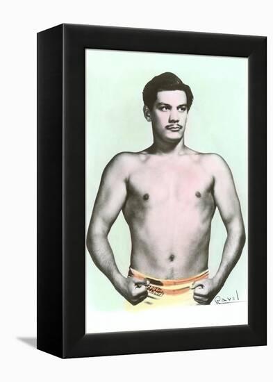 Sergio Llanes, Mexican Wrestler-null-Framed Stretched Canvas