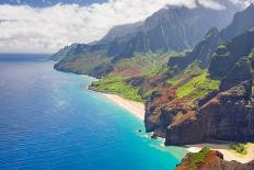 View on Na Pali Coast on Kauai Island on Hawaii in a Sunny Day-SergiyN-Photographic Print