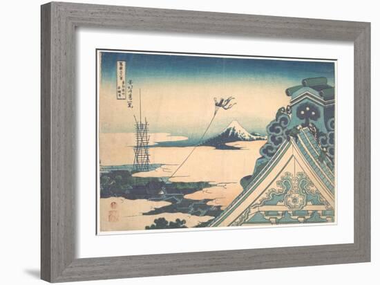 Serie De 36 Vues Du Mont Fuji : Vue Du Temple De Asakusa Hongan-Ji, Edo, Japon - Estampe De Katsush-Katsushika Hokusai-Framed Giclee Print