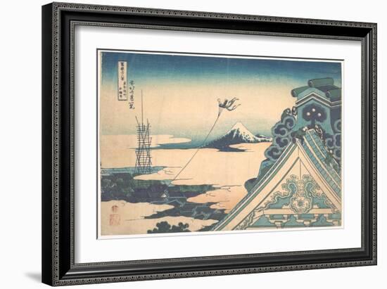 Serie De 36 Vues Du Mont Fuji : Vue Du Temple De Asakusa Hongan-Ji, Edo, Japon - Estampe De Katsush-Katsushika Hokusai-Framed Giclee Print