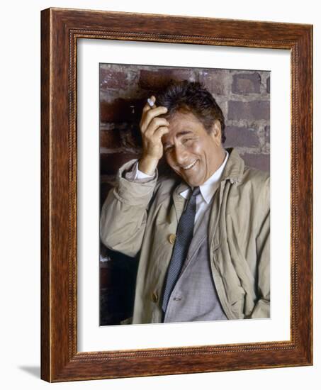 serie televisee Columbo with Peter Falk (inspecteur Columbo), 1968- 1978 (photo)-null-Framed Photo