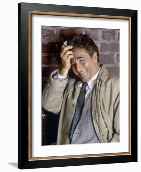 serie televisee Columbo with Peter Falk (inspecteur Columbo), 1968- 1978 (photo)-null-Framed Photo