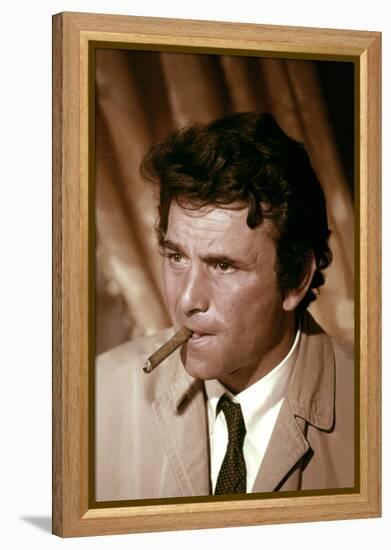 Serie televisee Columbo with Peter Falk (inspecteur Columbo), 1971-2003 (photo)-null-Framed Stretched Canvas