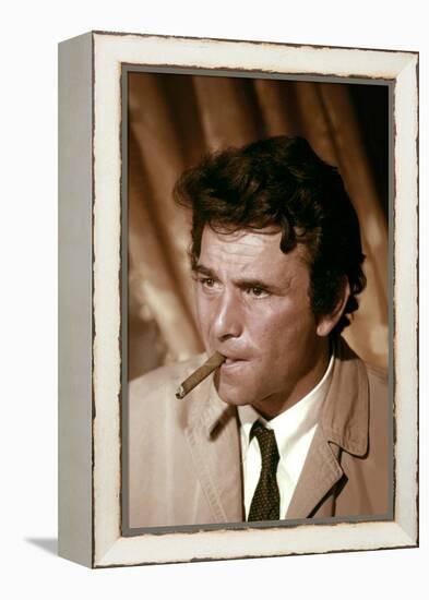 Serie televisee Columbo with Peter Falk (inspecteur Columbo), 1971-2003 (photo)-null-Framed Stretched Canvas