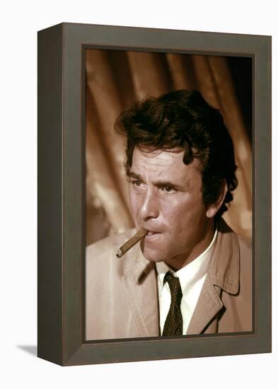 Serie televisee Columbo with Peter Falk (inspecteur Columbo), 1971-2003 (photo)-null-Framed Stretched Canvas