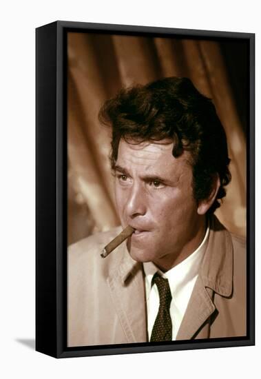 Serie televisee Columbo with Peter Falk (inspecteur Columbo), 1971-2003 (photo)-null-Framed Stretched Canvas