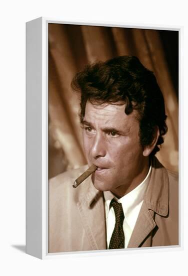 Serie televisee Columbo with Peter Falk (inspecteur Columbo), 1971-2003 (photo)-null-Framed Stretched Canvas