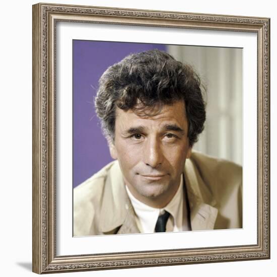 Serie televisee Columbo with Peter Falk (inspecteur Columbo), 1971-2003 (photo)-null-Framed Photo