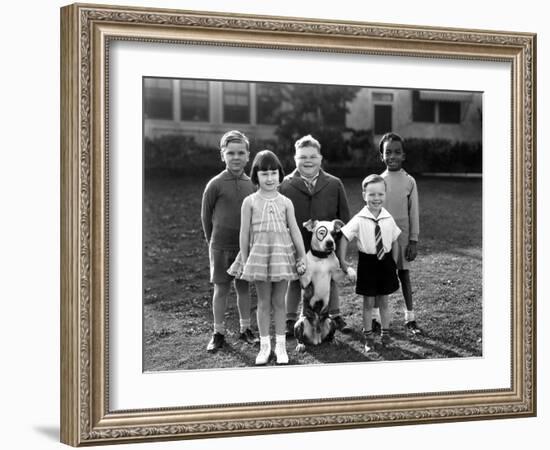 Serie Televisee Les Petites Canailles Little Rascals, C. 1930-null-Framed Photo