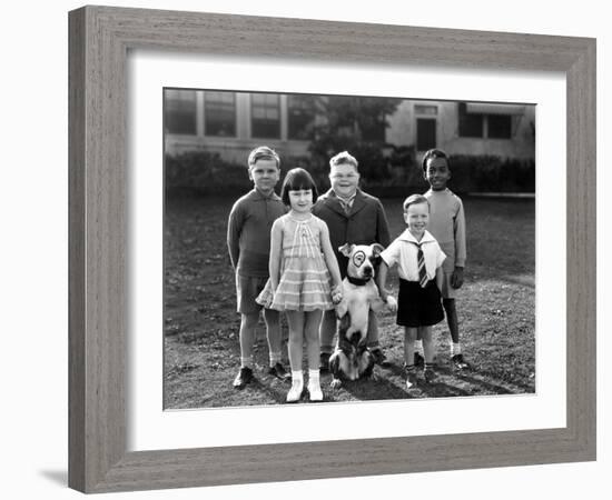 Serie Televisee Les Petites Canailles Little Rascals, C. 1930-null-Framed Photo