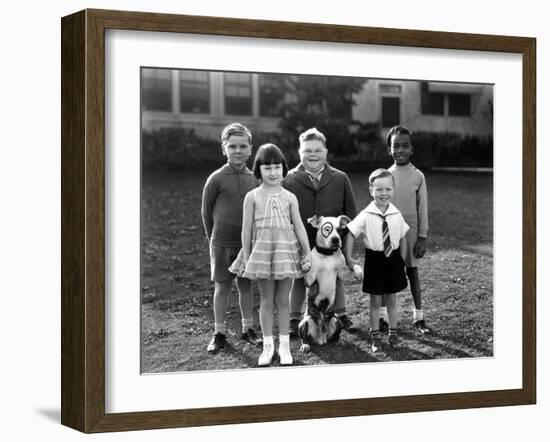 Serie Televisee Les Petites Canailles Little Rascals, C. 1930-null-Framed Photo