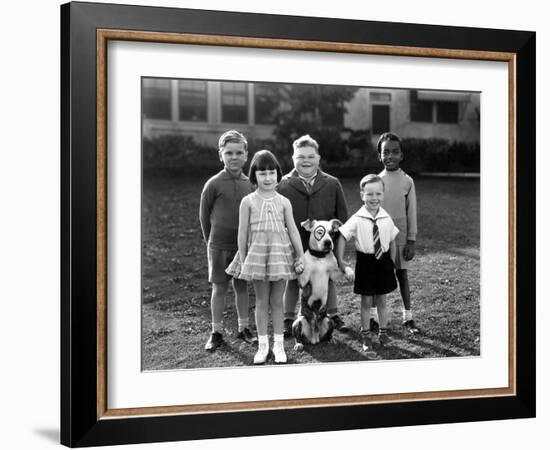 Serie Televisee Les Petites Canailles Little Rascals, C. 1930-null-Framed Photo