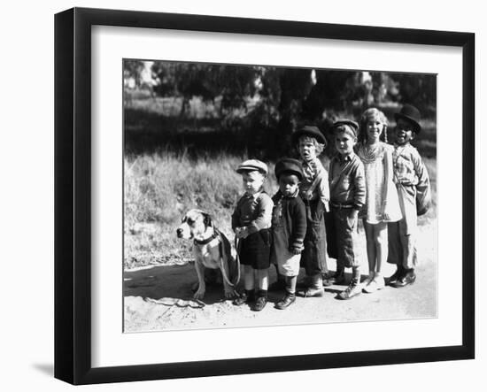 Serie Televisee Les Petites Canailles the Little Rascals, 1933--Framed Photo