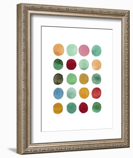 Series Colored Dots No. I-Louise van Terheijden-Framed Art Print