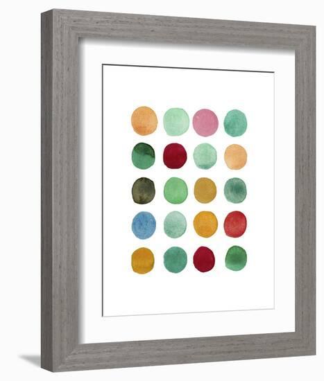 Series Colored Dots No. I-Louise van Terheijden-Framed Art Print