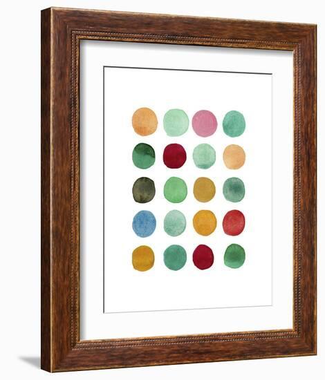 Series Colored Dots No. I-Louise van Terheijden-Framed Art Print