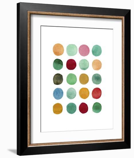 Series Colored Dots No. I-Louise van Terheijden-Framed Art Print