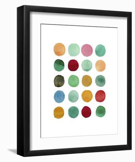 Series Colored Dots No. I-Louise van Terheijden-Framed Art Print