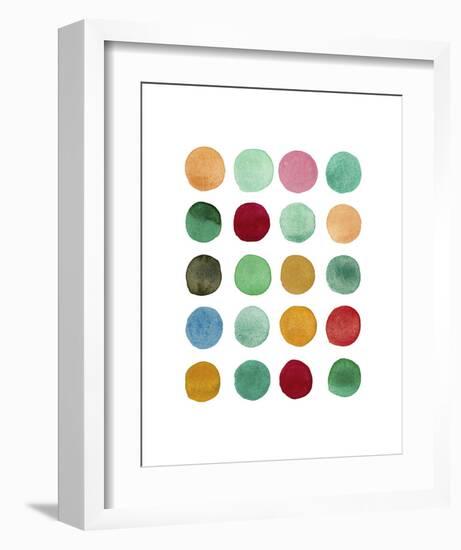 Series Colored Dots No. I-Louise van Terheijden-Framed Art Print