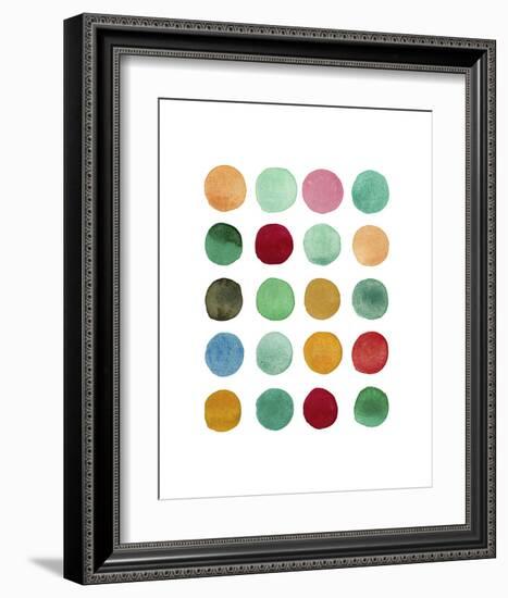 Series Colored Dots No. I-Louise van Terheijden-Framed Art Print