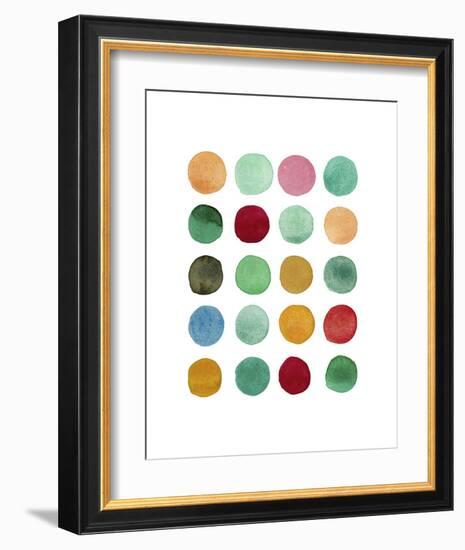 Series Colored Dots No. I-Louise van Terheijden-Framed Art Print