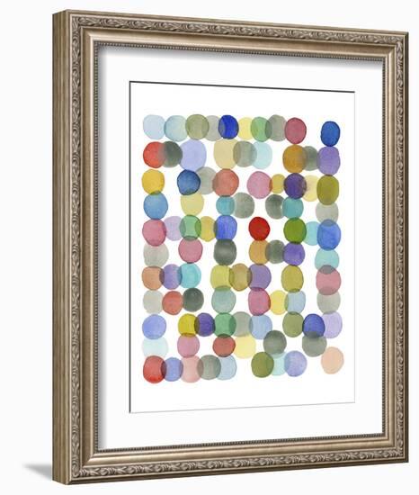 Series Colored Dots No. II-Louise van Terheijden-Framed Art Print