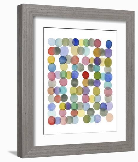 Series Colored Dots No. II-Louise van Terheijden-Framed Art Print