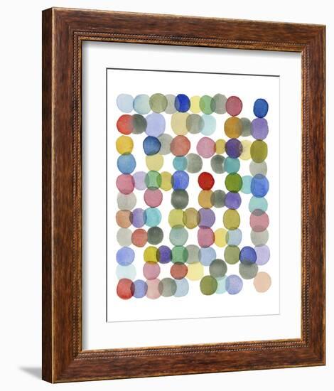 Series Colored Dots No. II-Louise van Terheijden-Framed Art Print