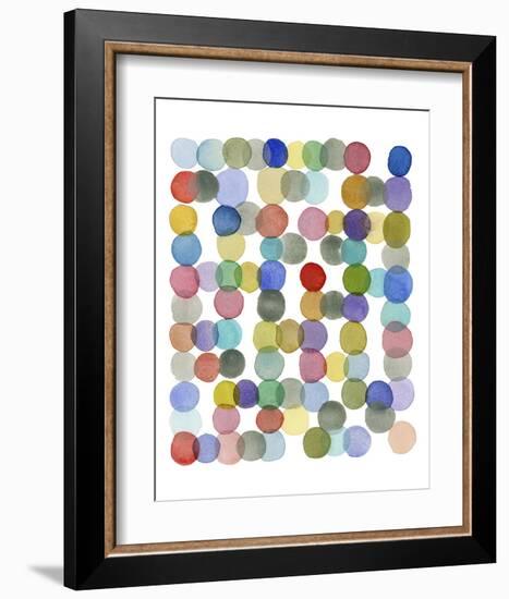 Series Colored Dots No. II-Louise van Terheijden-Framed Art Print