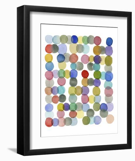 Series Colored Dots No. II-Louise van Terheijden-Framed Art Print